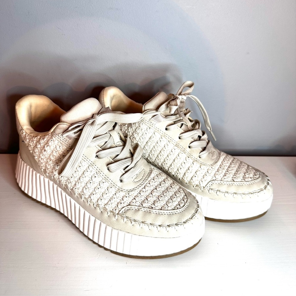 Dolce Vita - Women’s, Fredi, Sneakers, Platform, Natural Knit, Woven, Size 7